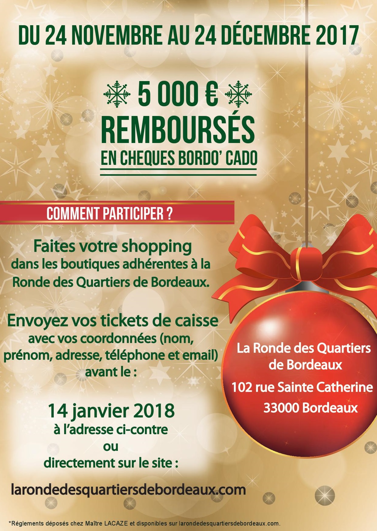 Vos Achats de Noël Remboursés du 24 novembre au 24 décembre 2017 - La